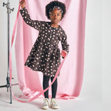 Painted Dot Pink and Brown Headband Kids