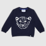 Cheetah Navy Sweatshirt