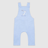 Hare Print Blue Dungarees