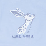 Hare Print Blue Dungarees