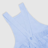 Hare Print Blue Dungarees