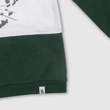 Cheetah Block Green & White Sweater