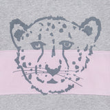 Cheetah Block Grey and Pink Sweater