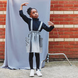 Denim Star Pocket Pinafore Dress