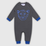 Cheetah Blue Romper