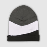 Knitted panel beanie