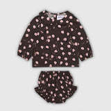 Painted Dot Collar Blouse