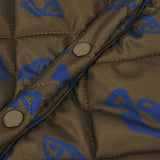 Fish Print Padded Quilted Jacket