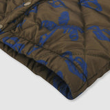 Fish Print Padded Quilted Jacket