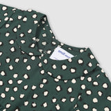 Painted Dot Green Collar Dress