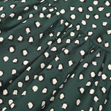 Painted Dot Green Collar Dress