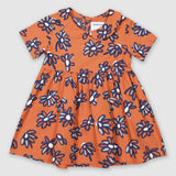 Painted Floral Collar Dress