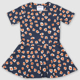 Painted Dot Short Sleeve Dress