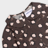 Painted Dot Collar Blouse