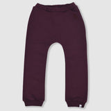 Burgundy Cotton Joggers